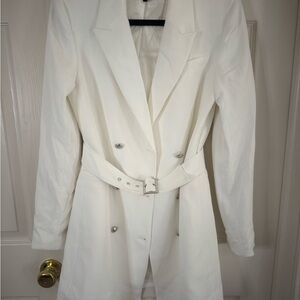 Bardot Classic White Trench Coat
